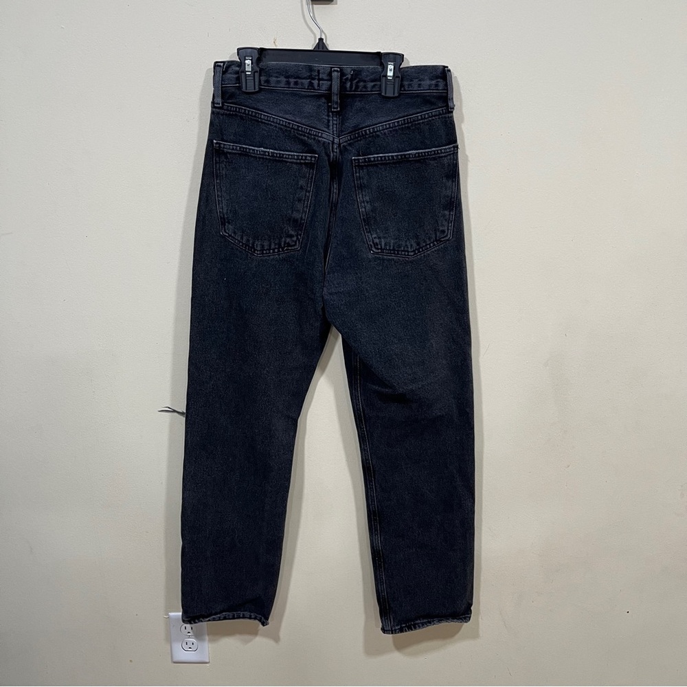 AGOLDE High Rise Straight Jeans in Distortion size 25 distressed grey jeans - Picture 6 of 8